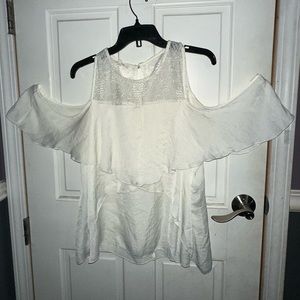 White Cold shoulder top- Maurice’s size XXL